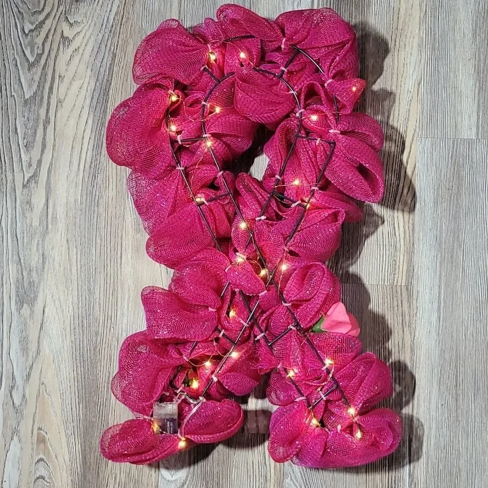 Awareness Wreath with Lights